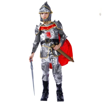 Униформа для косплея Little Boys General Warrior, костюмы на Хэллоуин, комплект одежды для выступлений на сцене