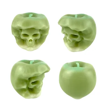 Силиконовая форма для свечи в виде скелета яблока для ароматерапии 