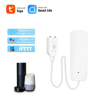 2023 Tuya Smart Wifi Датчик Утечки Воды Детектор Сигнализации Датчик Утечки Воды От Наводнения Работает С Smart Life Google Home Alexa