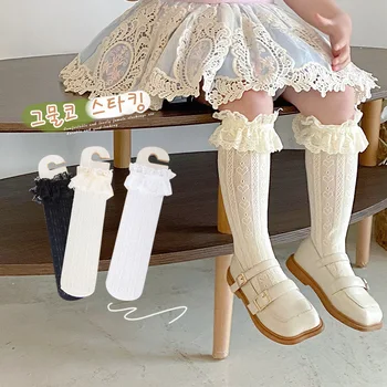 1 пара Японских девичьих носков в стиле Лолиты, милые Женские кружевные Короткие Носки, Летние хлопчатобумажные Носки принцессы с оборками, высокое качество