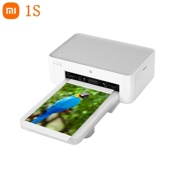 Фотопринтер Xiaomi Mijia Mi 1S HD 3/6-дюймовая сублимационная печать с автоматическим многофункциональным беспроводным пультом дистанционного управления Портативная печать